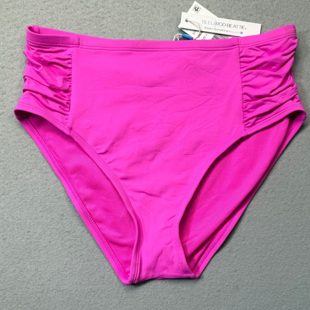 Bleu Rod Beattie Women's Key Item Side-Shirred Bikini Bottoms - Dahlia 4 $40